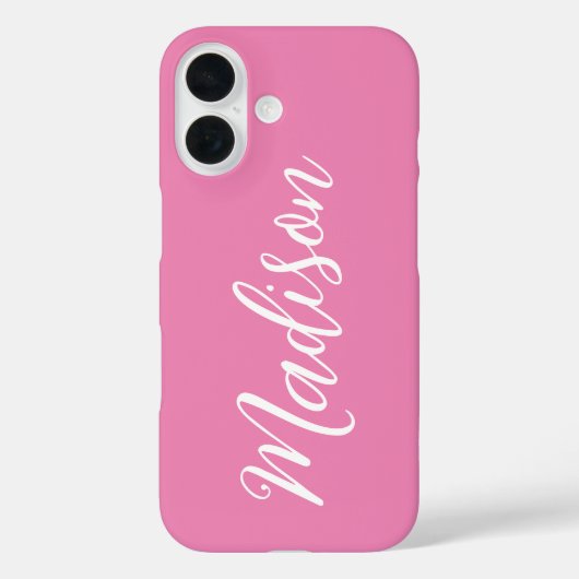 Trendy Roze Meisjesnaam Handgeschreven Manuscript  Case-Mate iPhone Case (Achterkant)