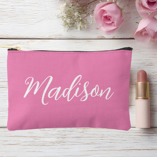 Trendy Roze Meisjesnaam Handgeschreven Manuscript  Etui