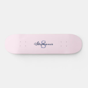 Trendy Roze Monogram Skateboard