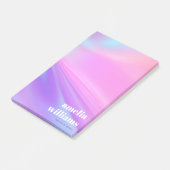 Trendy roze paarse pastelkleurige gradiënt post-it® notes (Schuin)