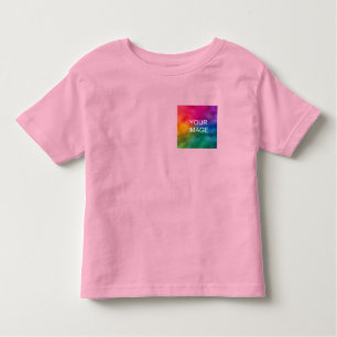 Trendy roze Sjabloon met twee schijfjes aanpassen Kinder Shirts