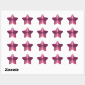 Trendy roze Sjabloon Moderne metallische blik blan Ster Sticker (Vel)