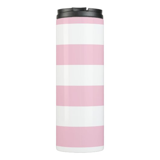Trendy Roze strip om tumbler te worden Thermosbeker (Achterkant)
