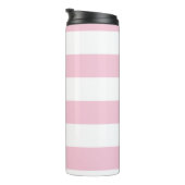 Trendy Roze strip om tumbler te worden Thermosbeker (Geroteerd rechts)