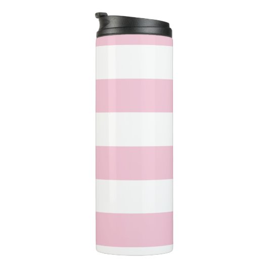 Trendy Roze strip om tumbler te worden Thermosbeker (Geroteerd rechts)