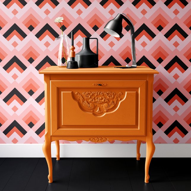 Trendy Roze & Zwart Geometrisch Halloween Behang (Creator heeft geüpload)