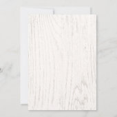 Trendy Rustic BBQ of Party | Zwart karton Kaart (Achterkant)