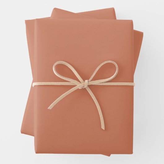 Trendy Rustic Copper - Wrapping Paper Sheets Set (In situ)