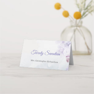 Trendy Rustic paars dusty blue mauve flower Plac