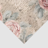 Trendy rustieke  bloemen en letters Decoupage Tissuepapier (Detail)