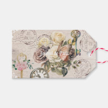 Trendy rustieke Franse achtergrond efemera