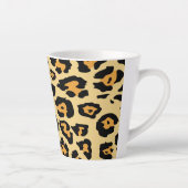 trendy safari mode leopard spots cheetah print latte mok (Rechts)