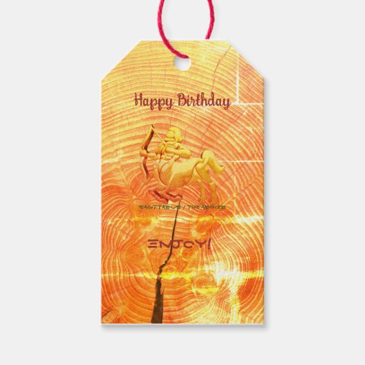 Trendy Sagittarius Cadeaulabel (Voorkant)