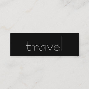 Trendy Schattig Chic Plain Travel Agent Visitekaar Mini Visitekaartje
