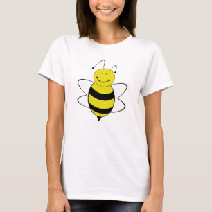 Trendy schattige grappige girly cartoon bij t-shirt