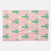 Trendy Schattige Potten Cactus & Roze Theedoek (Horizontaal)