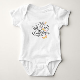 Trendy Schattigee babykleding met bijbelcitaat Romper