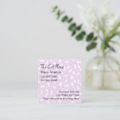 Trendy Schattigee Feline Cat Theme Visitekaartjes (Staand voorkant)