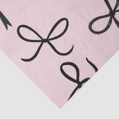 Trendy Schattigee Little Black Bows Pink Tissuepapier (Detail)