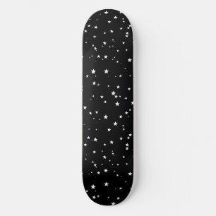 Trendy Schattigee Tiny White Stars op Black Sky Skateboard