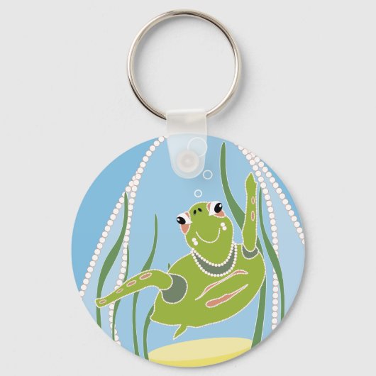 Trendy Schildpad Sleutelhanger (Voorkant)