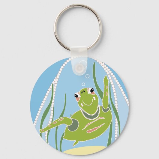 Trendy Schildpad Sleutelhanger (Voorkant)
