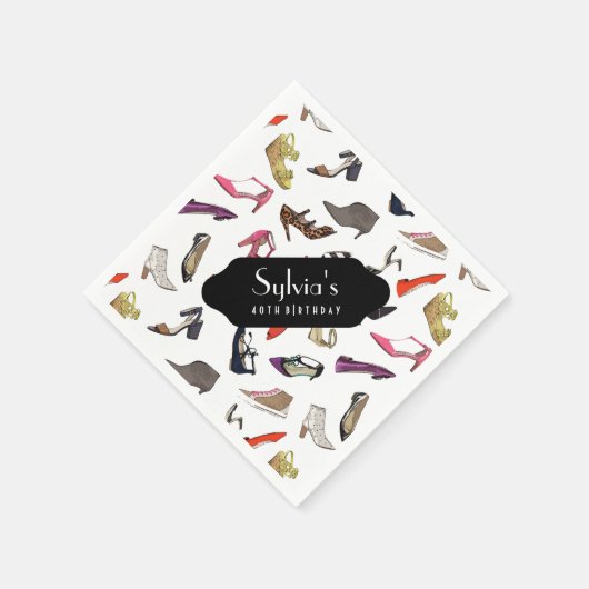 Trendy schoenen, papieren servetten (Hoek)