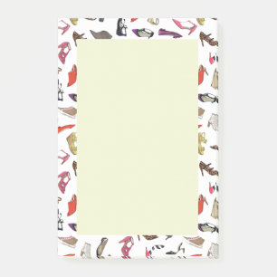 Trendy schoenen Post-it notes