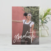 Trendy Script 2 Aankondiging van het Afstuderen va (Staand voorkant)