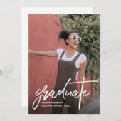 Trendy Script 2 Aankondiging van het Afstuderen va (Voorkant / Achterkant)