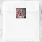 Trendy Script Afstudeercadeau Vierkante Sticker (Tas)
