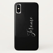 Trendy Script Font (zwart) Case-Mate iPhone Case (Achterkant)