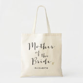 Trendy Script "Moeder van de Bride" Tote Bag (Voorkant)