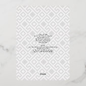 Trendy Script Overlay 4 Fotocollage Afstuderen Folie Uitnodiging (Achterkant)