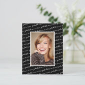 Trendy Script Photo Afstuderen (Staand voorkant)