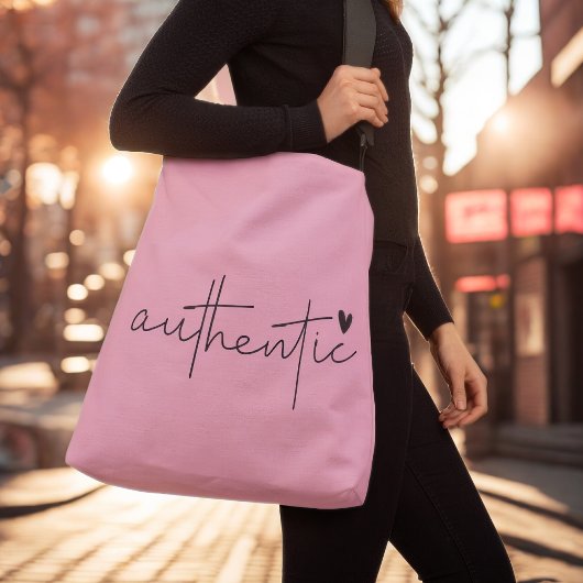 Trendy Script Roze Crossbody Tas