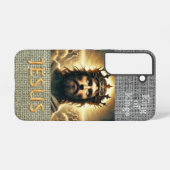 Trendy Scripture Hessian Jesus Gold King Samsung Galaxy Hoesje (Achterkant horizontaal)