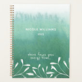 Trendy Seafoam Vert Ombre Aquarelle (Devant)