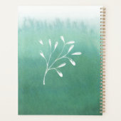 Trendy Seafoam Vert Ombre Aquarelle (Dos)