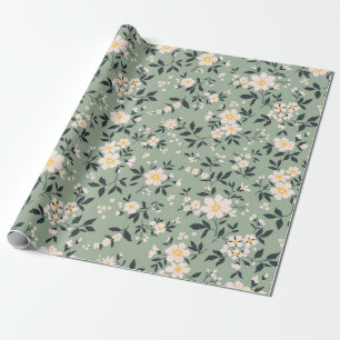 Trendy seamless vintage floral pattern. Endless of Cadeaupapier