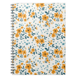 Trendy seamless vintage floral pattern. Endless of Notitieboek
