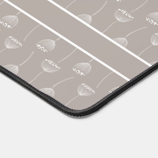Trendy Seed Pod Patroon Monogram A Bureaumat (Hoek)