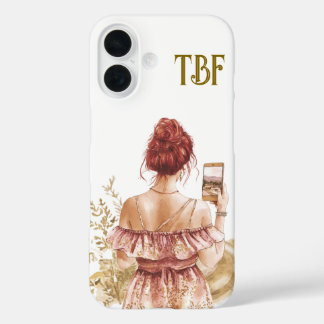 Trendy Selfie Meisje Hoestelcase iPhone 16 Hoesje
