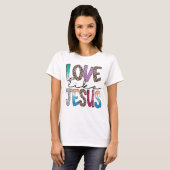 Trendy Shirt, liefde zoals Jezus T-shirt (Voorkant volledig)