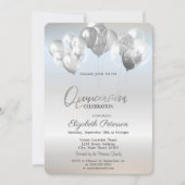 Trendy Silver Glitter Drivers Ballons Kaart (Voorkant)