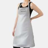 Trendy Silver Gray Modern Professional Name Schort (Insitu)