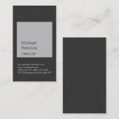 Trendy Silver Grey Stripe Consultant Visitekaartje (Voorkant / Achterkant)