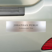 Trendy Silver Kijk Professional Glamour Sjabloon Bumpersticker (Op auto)