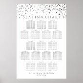 Trendy Silver-Stippen - Zitschema ( 17 ) Poster (Voorkant)