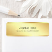 Trendy Simple Design Gold Sjabloon Elegant Moderne Etiket (Insitu)